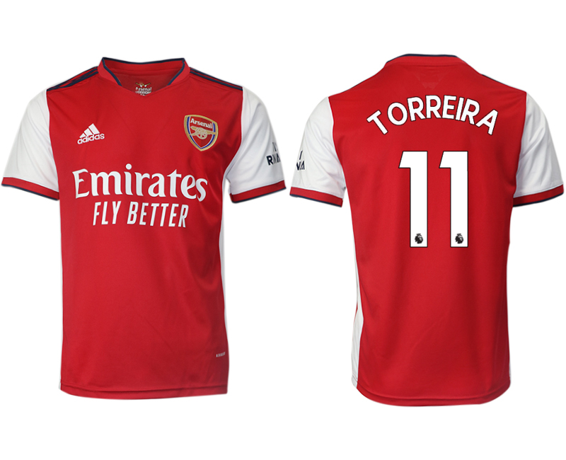 Cheap Men 2021-2022 Club Arsenal home aaa version red 11 Soccer Jersey